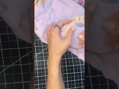 Let’s embroider this onesie by hand using a simple straight stitch 🪡🧵#embroidery #handembroidery