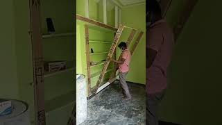 Frame fixing in Room cupboards @manoranjith5051 #interiorproject #interiorwork #interiordesign