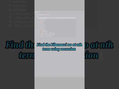 MASTERING RECURSION with Fibonacci Series
