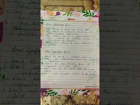 Note making English#bca #learnenglish #notes #studywithme #exam #exampreparation #like #learning