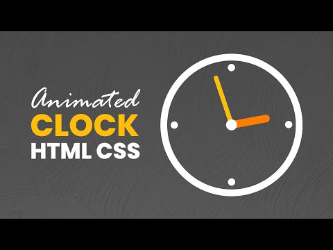 Animated Clock Using HTML CSS | HTML & CSS | M.A Developer