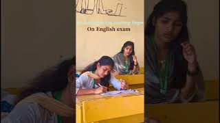 Counting fingers in English exam kodumaigal 🤣 Girls confident Level #confidence #legends #exam