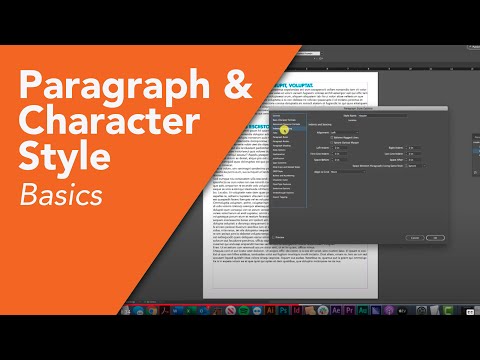 InDesign Tutorial - Paragraph Styles & Character Style Basics