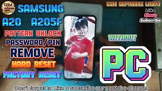 Samsung A20 Hard Reset|Factory Reset|How do I reset my locked Samsung a20 Android?
