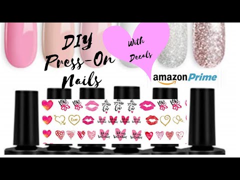 DIY Press On Nails With Decals