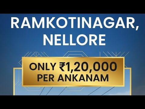 🏡 North-East Facing Corner Plot for Sale – Ramkotinagar, Nellore