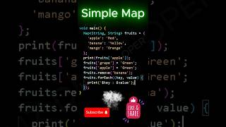 Dart Map Explained in 60 Seconds | Flutter Map Tutorial for Beginners
