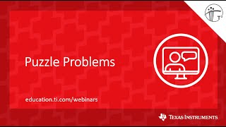 Webinar: Puzzle Problems
