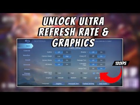 🔓 How to Unlock Ultra Frame Rate & Ultra Graphics in MLBB | NO ROOT | NO APPS | Script Only