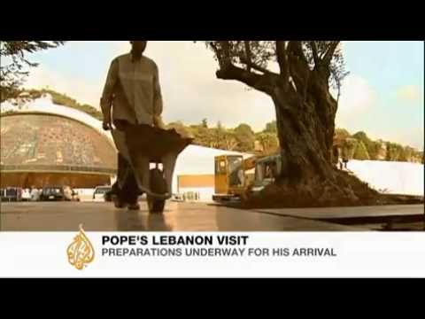 Pope Benedict in Lebanon for peace visit   Middle East   Al Jazeera English