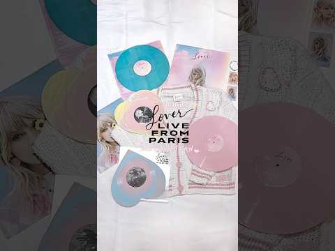 unboxing : Lover (Live from Paris) Heart Vinyls #taylorsversion #taylorswift #album