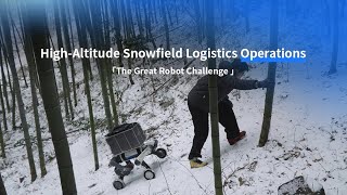 DEEP Robotics M20 High-altitude snowfield logistics Operations！
