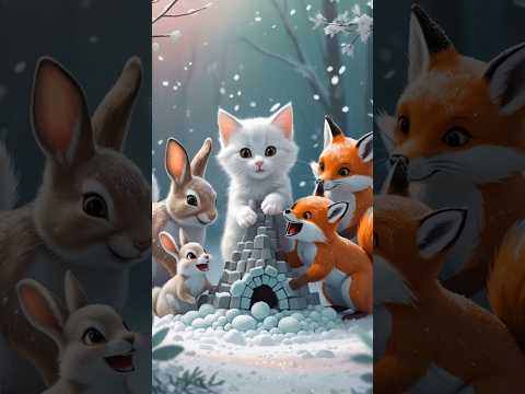 Cat in Winter.This kitty’s loving the winter wonderland!#fyp #shorts #viralshorts #cat #winter #best