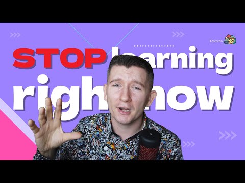 STOP learning test automation RIGHT NOW