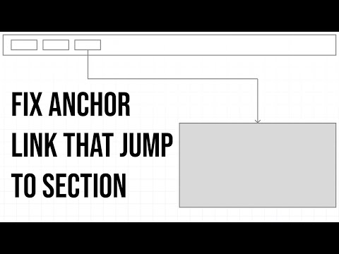 Fix Anchor Link That jump to page section