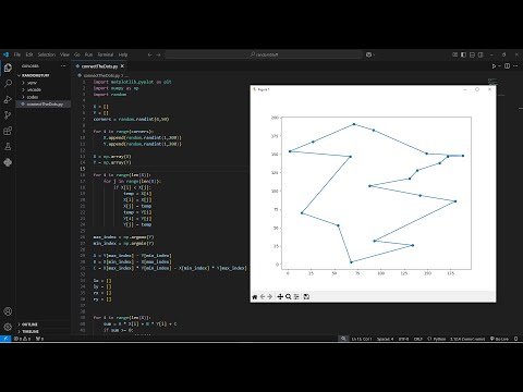 Given random coordinates, plot a closed shape. Algorithm problem you need to know the solution.