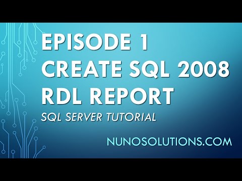 SQL Reporting Services  - Create/Publish a Report (RDL) to Report Server