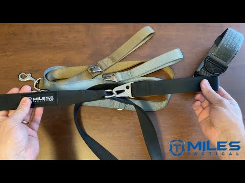 Miles Tactical Dog Leash Adjustable Heavy Duty with Steel Hardware
