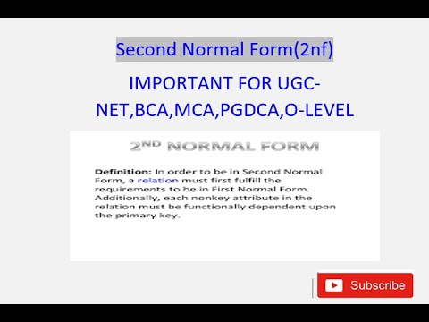 |Second Normal Form (2NF) |Class-12, BCA, MCA, O'level || By Techno vk