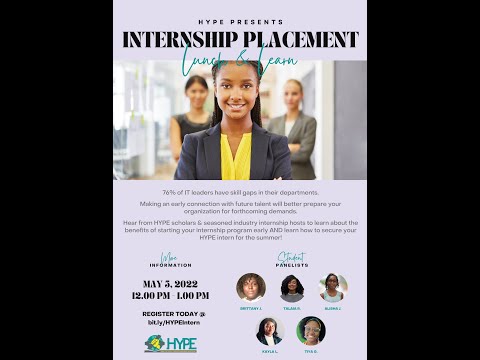 HYPE Internship Placement Program Info Session