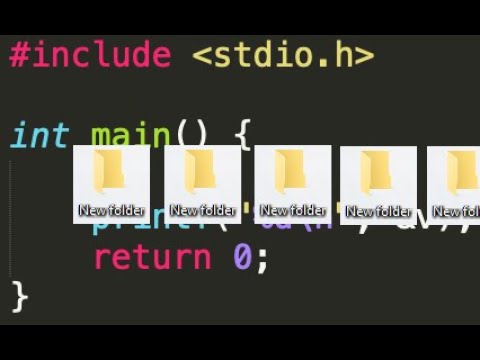 How to Create 100 folders in Windows using C Program - (Windows Programming) - English