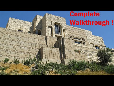 Most Complete video of Ennis House! By Frank Lloyd Wright. History, walktrough and construction.