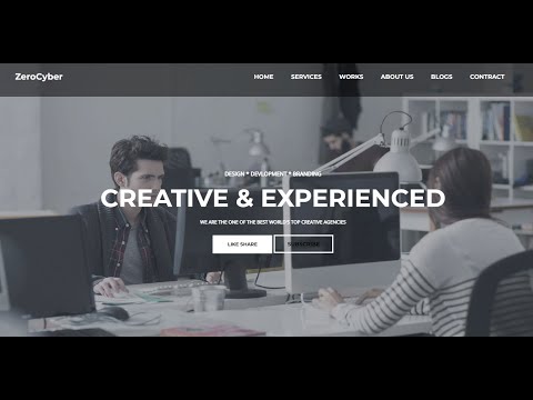 Responsive website using Html & Css Only Step by Step | Free Source Code | Zero Cyber