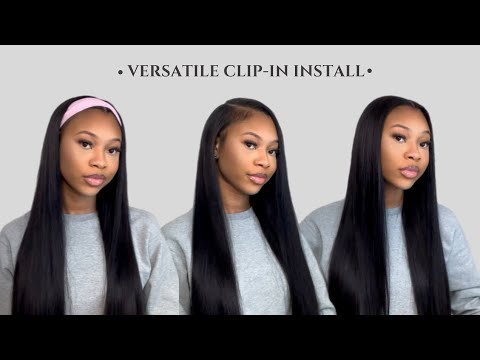 HOW TO: Versatile Clip In Install Tutorial Ft. Luvme Hair *Black Friday*