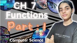 Ch 7 Class 11 Computer Science (Part : 1)