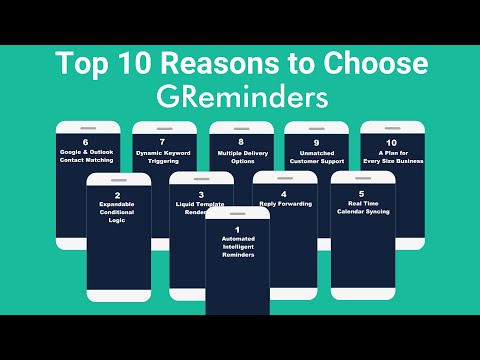Top 10 Reasons to Choose GReminders