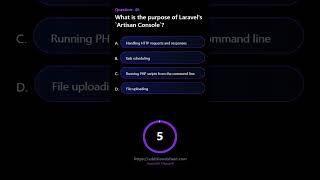 What is the purpose of Laravel s Artisan Console