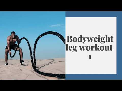 Bodyweight leg workout | No equipment lower body training