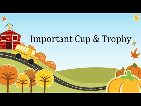 Important trophies and cups related to sports