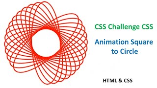 CSS Challenge  CSS Animation  Square to Circle