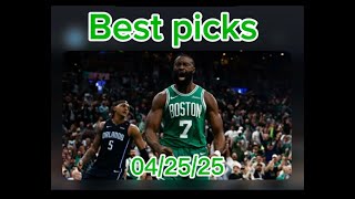SLEEPERPICKS NBA TODAY { BEST 4 PARLAY } FRIDAY 4/25/25 }