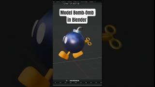 Blender Bomb-Omb  #blender #blenderforbegginer #blendertutorial #blender3dmodeling #modeling #b3d