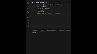 Python For Loop with Break 2 #learn #code #learnpython #learning #python #variablesinpython#loop#for