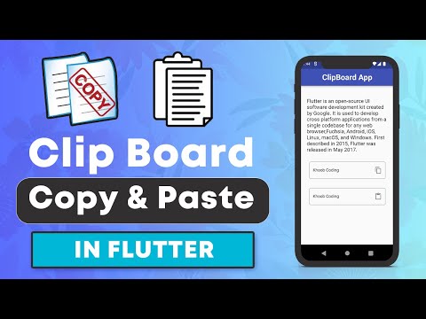 Clipboard in Flutter #khoobcoding