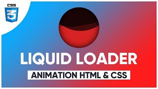 Liquid Loader Animation Effects | No Image/SVG (Link In Description)
