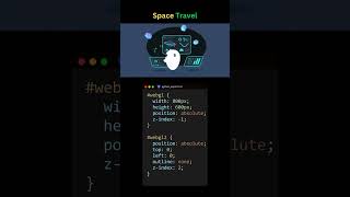 Space Travel Animation: Next-Gen CSS + WebGL UI! #coding #webdesign #cssanimation #learntocode #code