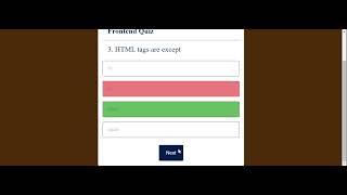 frontend quiz
