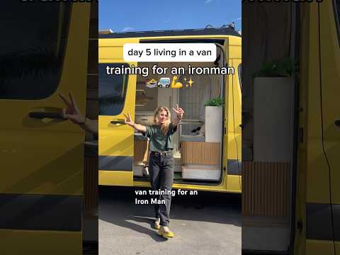 Gotta do what ya gotta do 🤷‍♀️🏊‍♀️ #vanlife #lifeontheroad #ironman