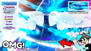 5e-12% ⚡️🥳 GOT #1 MYTHIC *GOD* INFINITY (1 IN 20,000,000,000,000) in Bubble Gum Simulator INFINITY