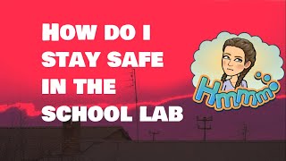 Science safety rules and equipment in the lab.(virtual teaching)