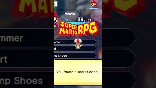 There's a SECRET CODE in Super Mario RPG!? #nintendoswitch
