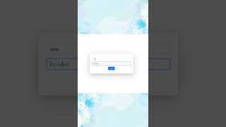 How to create a login page using html CSS 🔥#shortsfeed #shorts