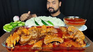 2KG HUGE SPICY MUTTON CURRY, MUTTON GRAVY, CHILI, RICE MUKBANG ASMR EATING SHOW | BIG BITES |