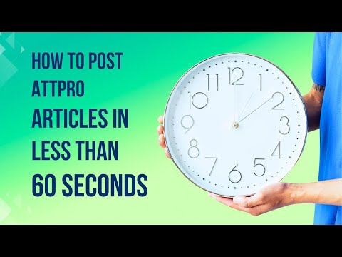 How to Post AttPro Articles on Social Media in Less than 60 Seconds