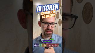 AI Tokens explained in 60 seconds #ai #genai #generativeai #aiexplained #tokenization