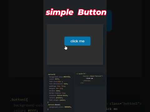 How To Make Web Button  #coding #programming #html #webdevelopment #python #webdesign  #code